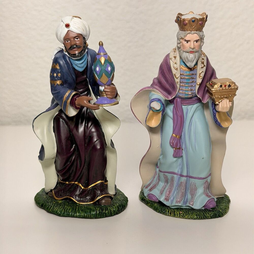 Hawthorne Village "King Balthazar" & " King Gaspar" Thomas Kinkade Wiseman 2007